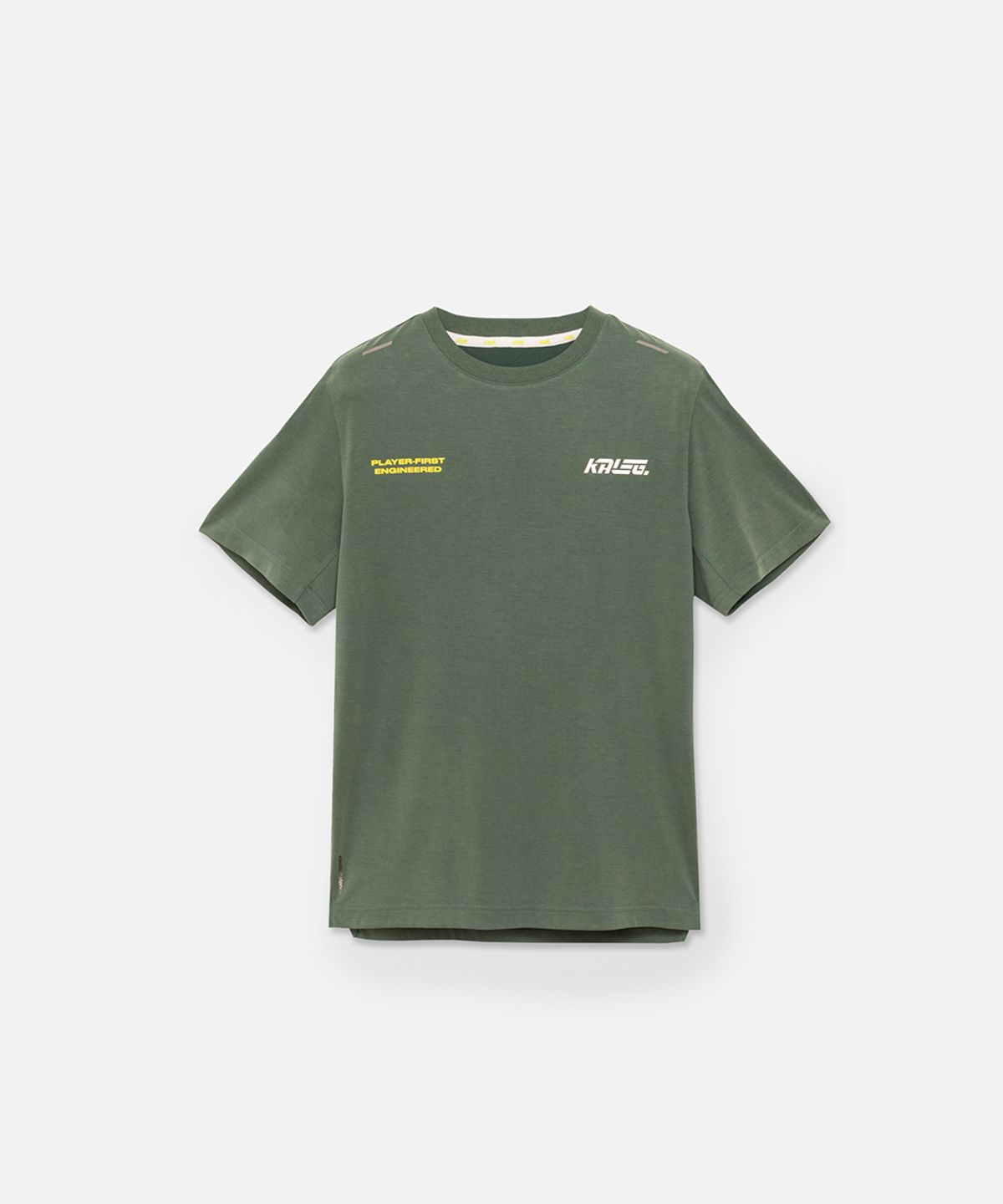 칼렉(KALEG) UNISEX BALANCE T SHIRTS_DARK GREEN
