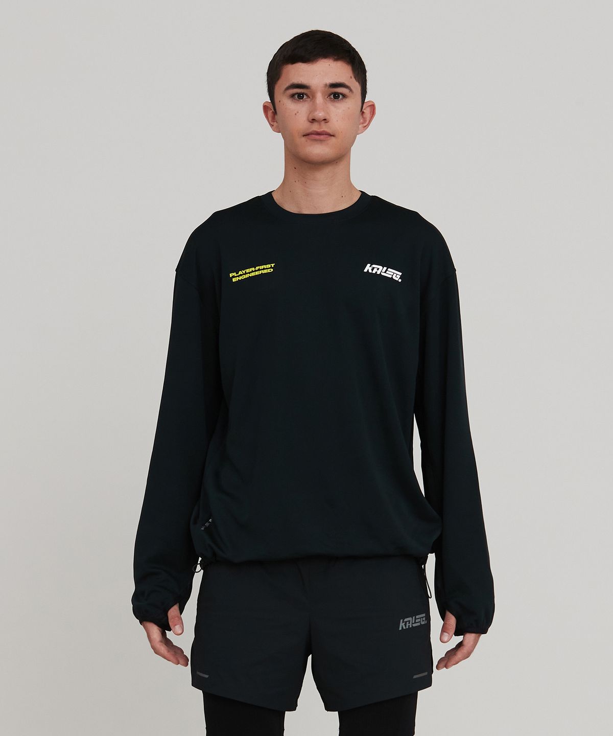 칼렉(KALEG) MENS 360° VENT LONG SLEEVE T SHIRTS_BLACK