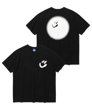 BLUR SMILEY BALL TEE_BLACK(IK2EMMT502A)