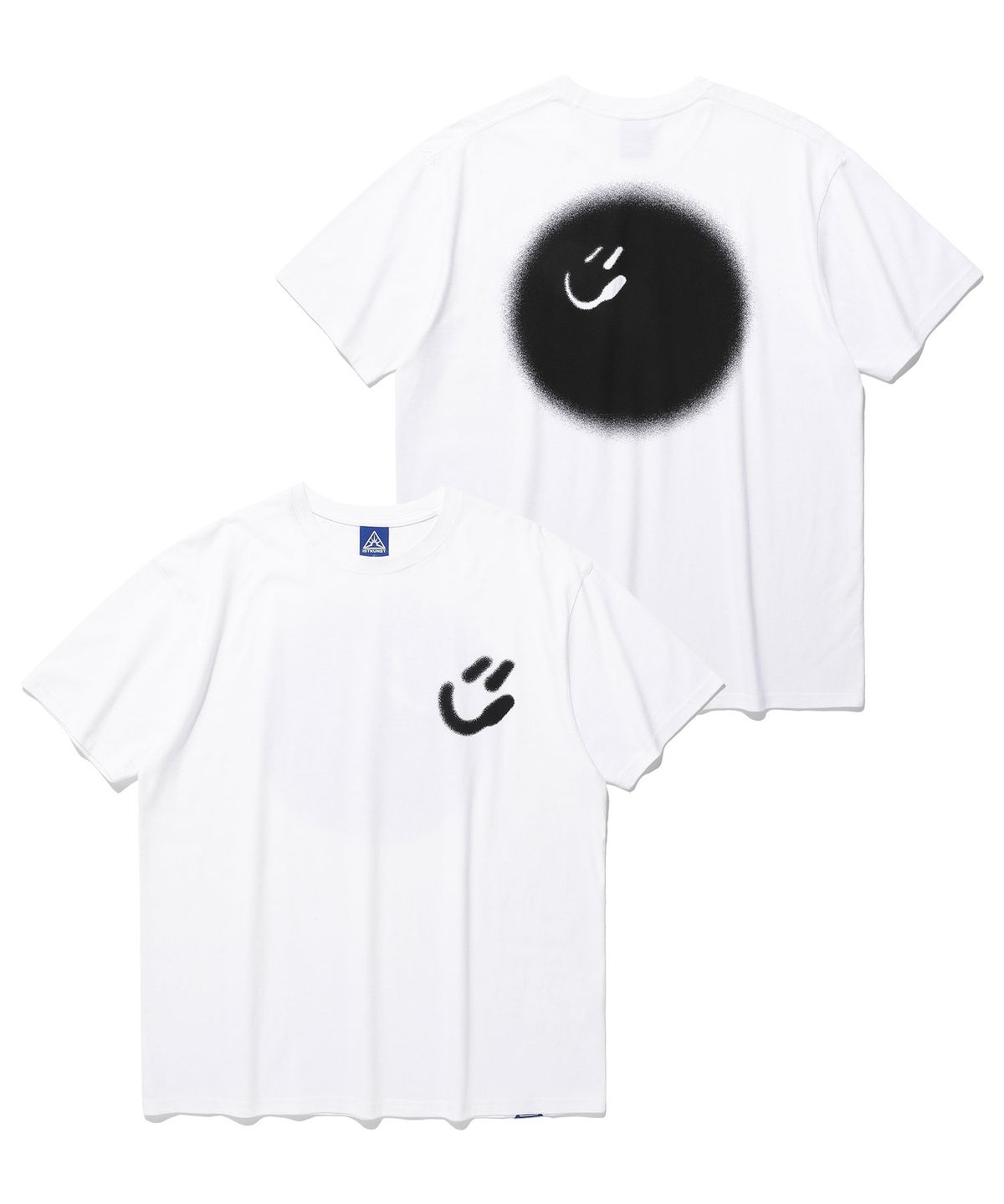 이스트쿤스트(ISTKUNST) BLUR SMILEY BALL TEE_WHITE(IK2EMMT502A)