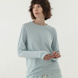 마들렌 기본 여성 긴팔 티셔츠 인디블루