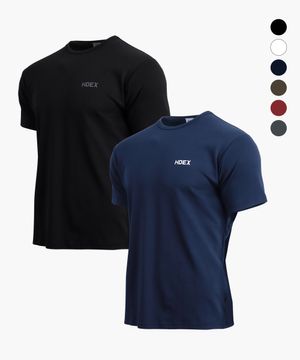 [2pack] 메인 스몰 로고 에어 머슬핏 숏 슬리브