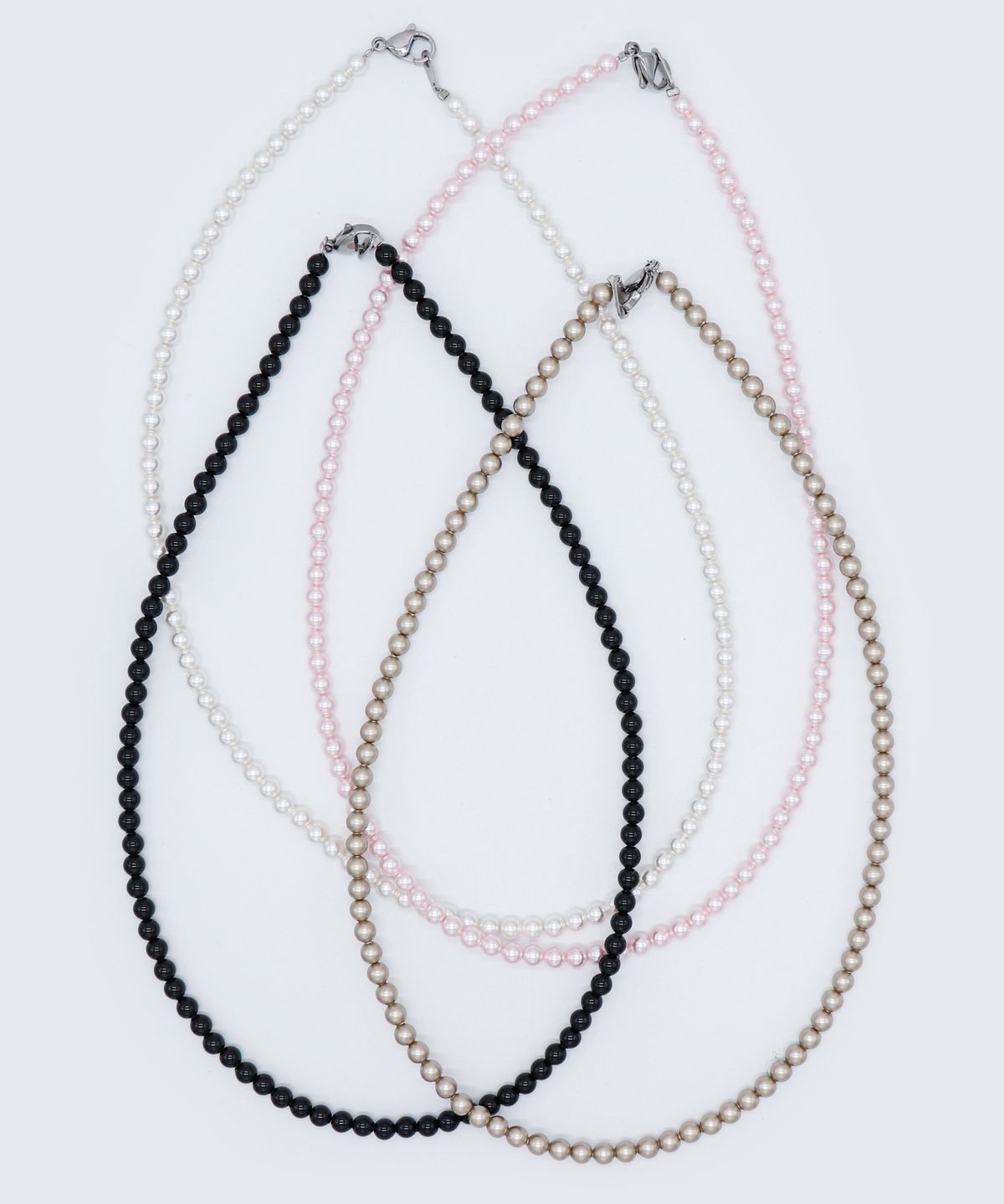 봉보(BONBEAU) Shining 4mm swarovski pearl Necklace 샤이닝 스와로브스키 진주 목걸이 4mm