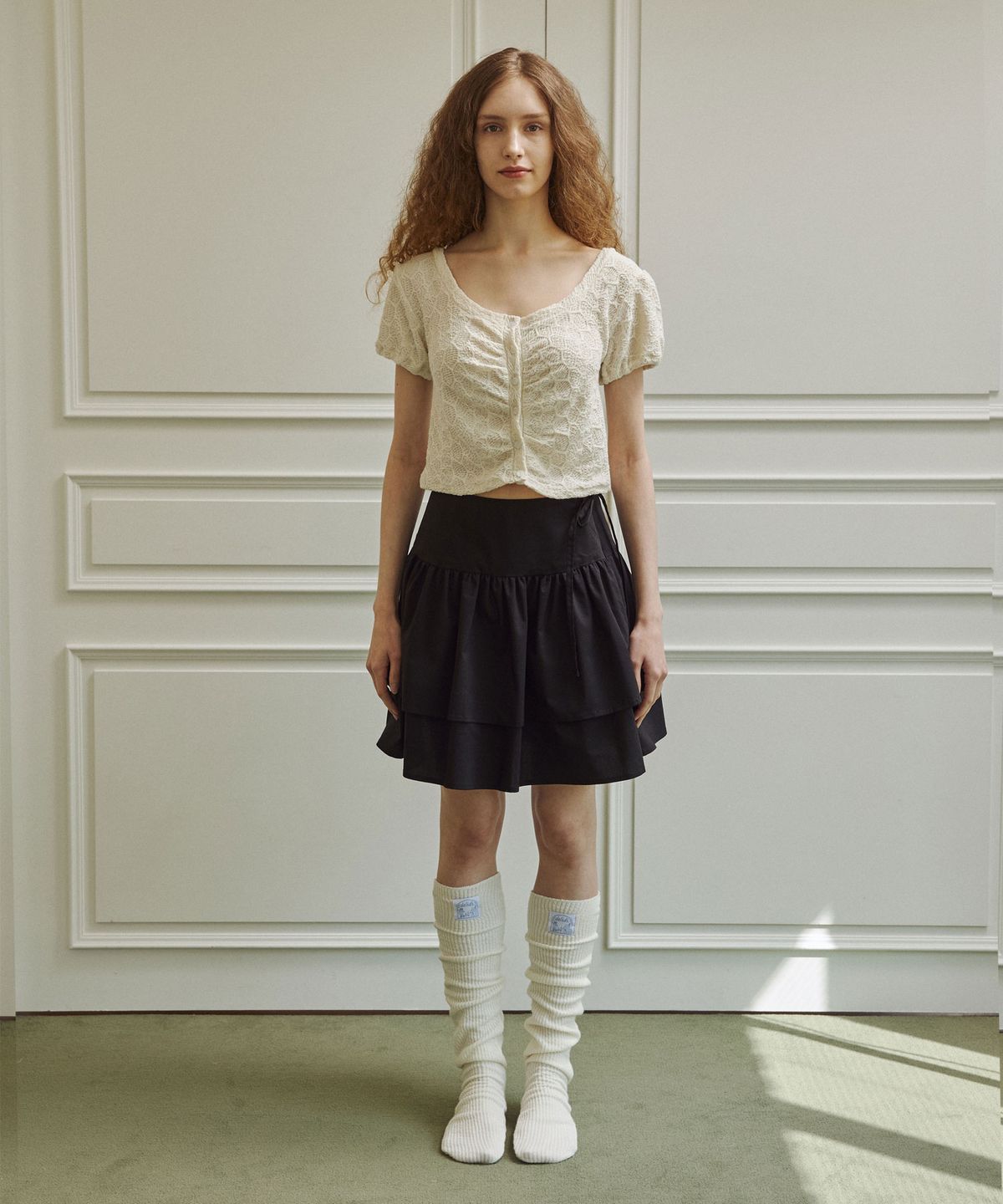 딜라이디(DELIDI) Bijou T-shirts (light yellow)