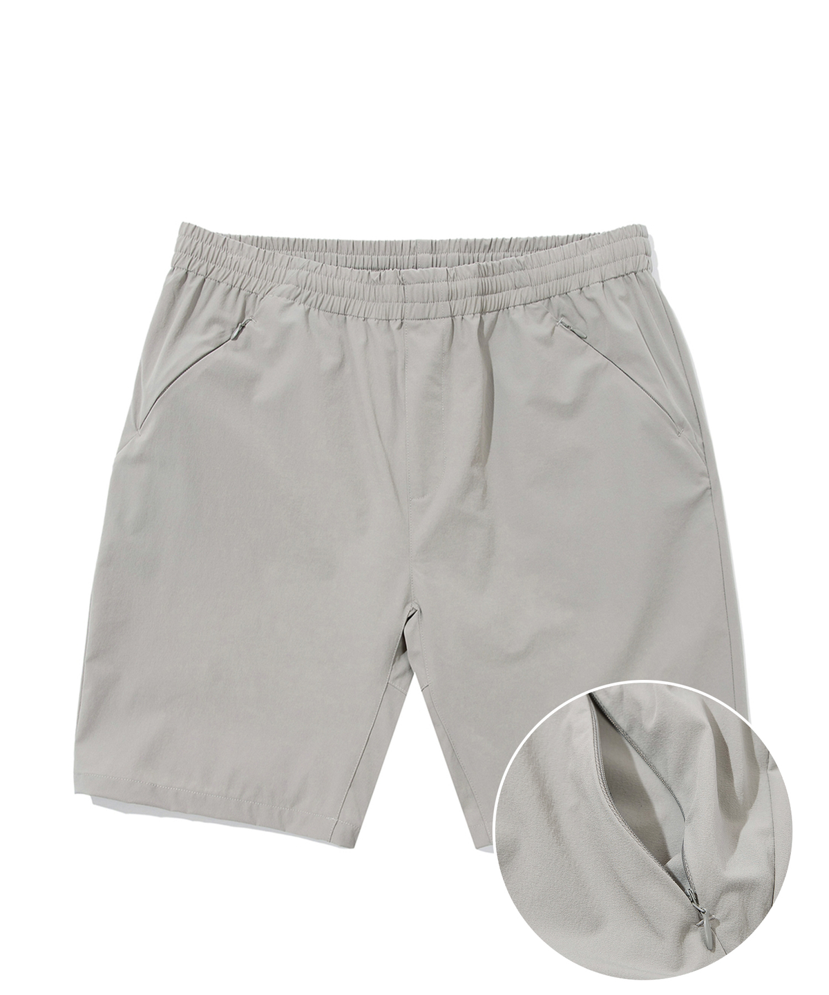 예일(YALE) [ONEMILE WEAR] NYLON STRETCH COMFORT SHORTS LIGHT GRAY