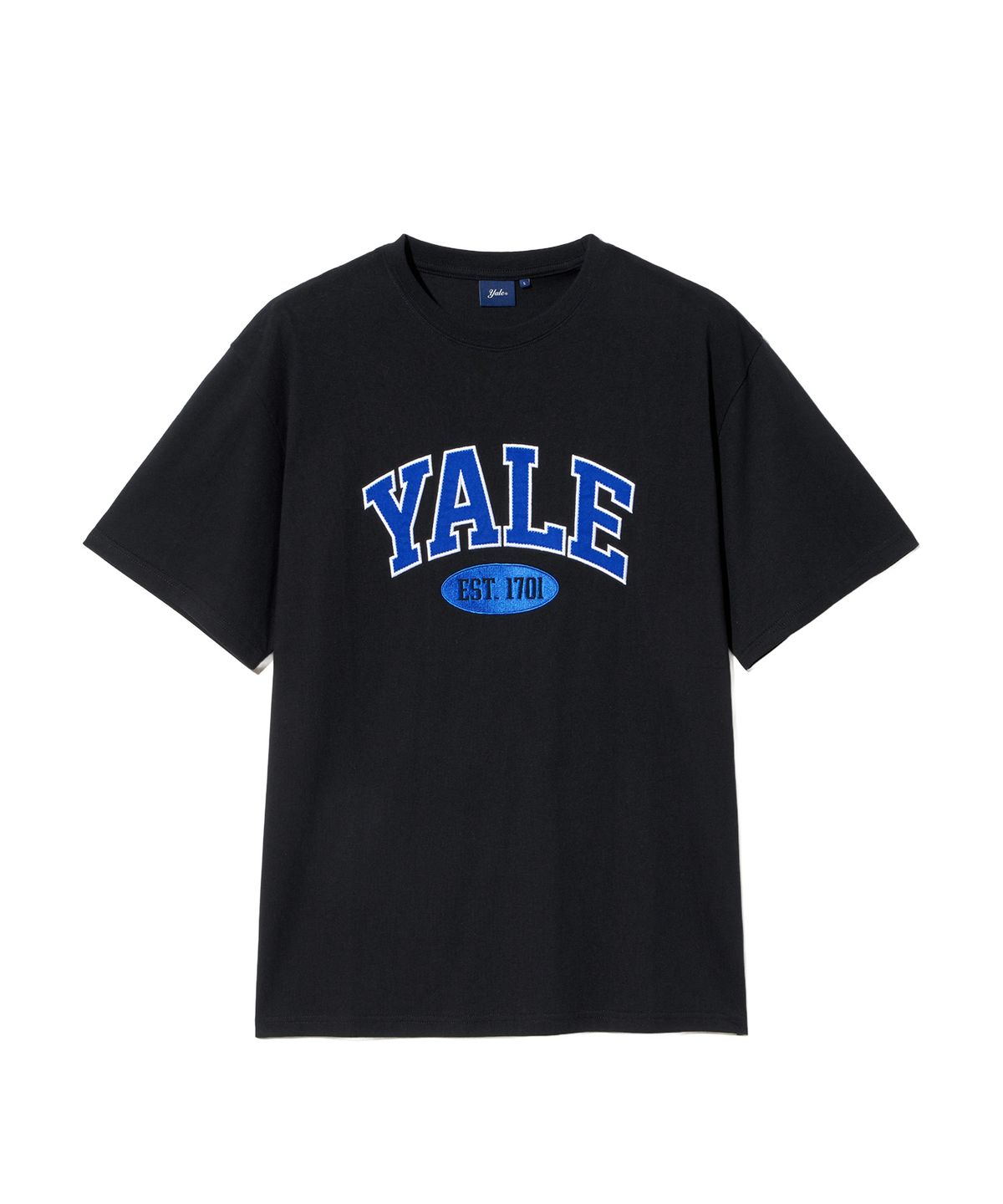 예일(YALE) 투톤아치 반팔티셔츠_블루