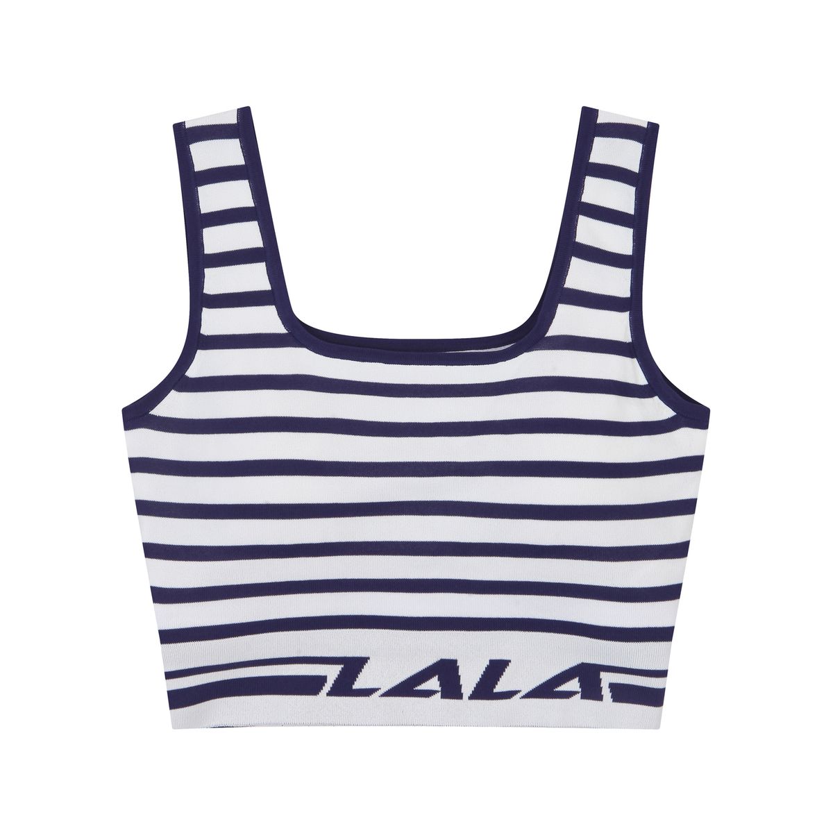 라라폭스(LALAFOX) STRIPE LOGO BRA TOP WHITE BP2BR001