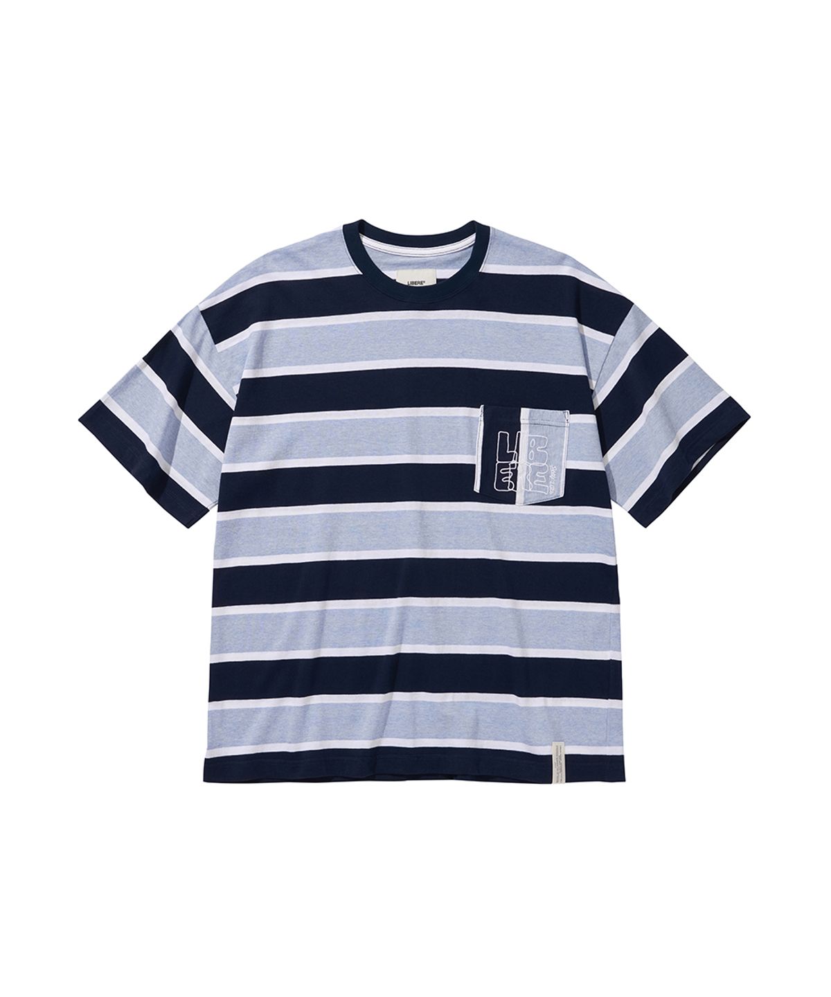 리베레(LIBERE) BORDER POCKET SS TEE / BLACK