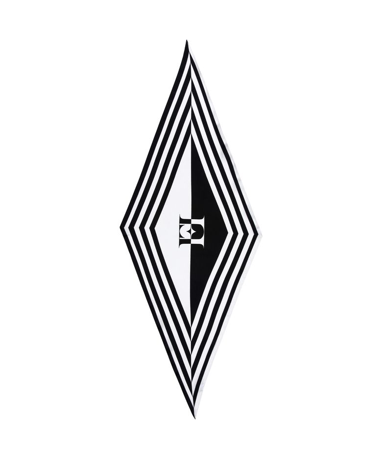 RC SYMBOL STRIPE 빅실크 스카프