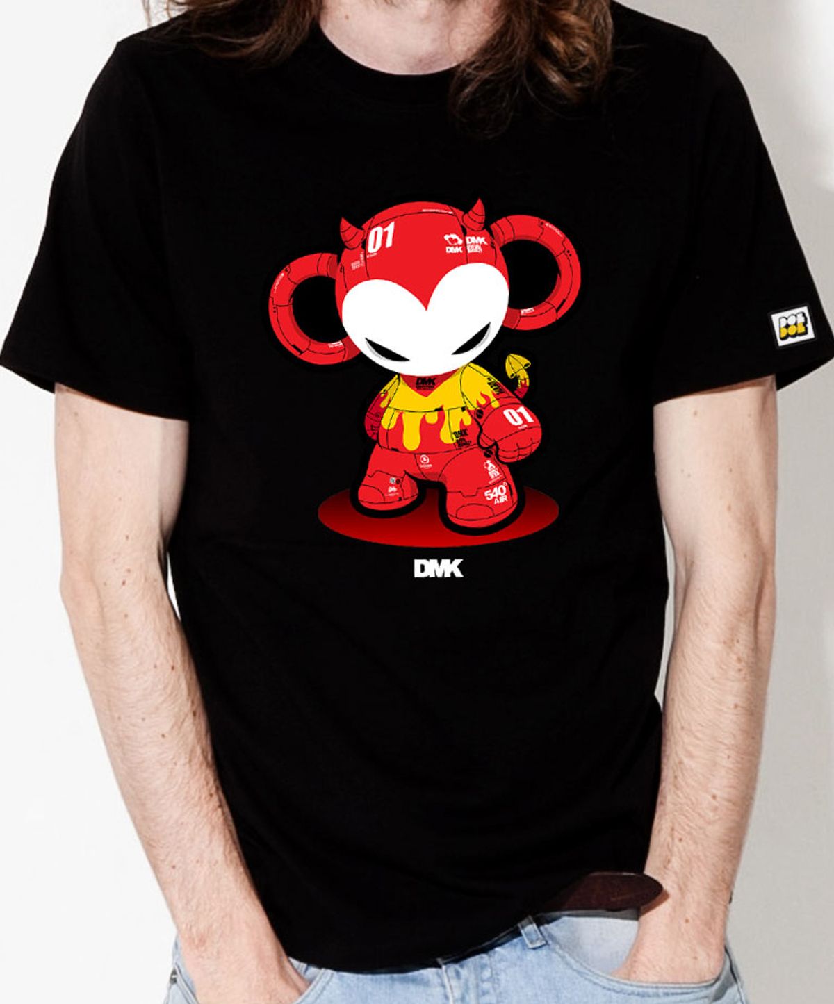 돌돌(DOLDOL) DMK_T-shirts_68 그래피티 아티스트 데빌몽키 dmk 캐릭터 그래픽 티셔츠 반팔티