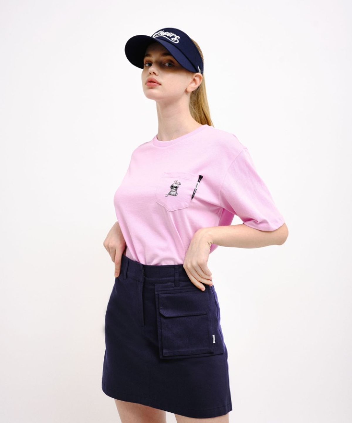 랑트(RANGT) Pocket Skirt-Navy