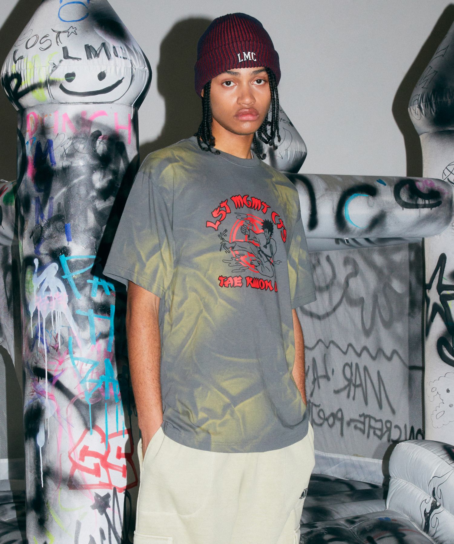 [ LMC]★SUN BLEACHED TAE KWON DO TEE MUSINSA | LMC SUN BLEACHED TAE KWON DO TEE charcoal