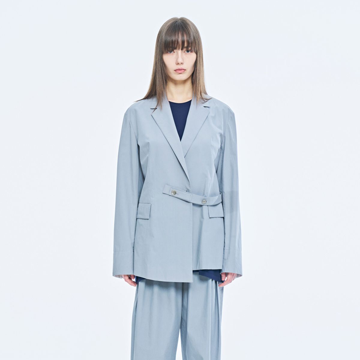 퍼블리카엑스(PUBLICKA X) MAEL BELT JACKET LIGHT GREY