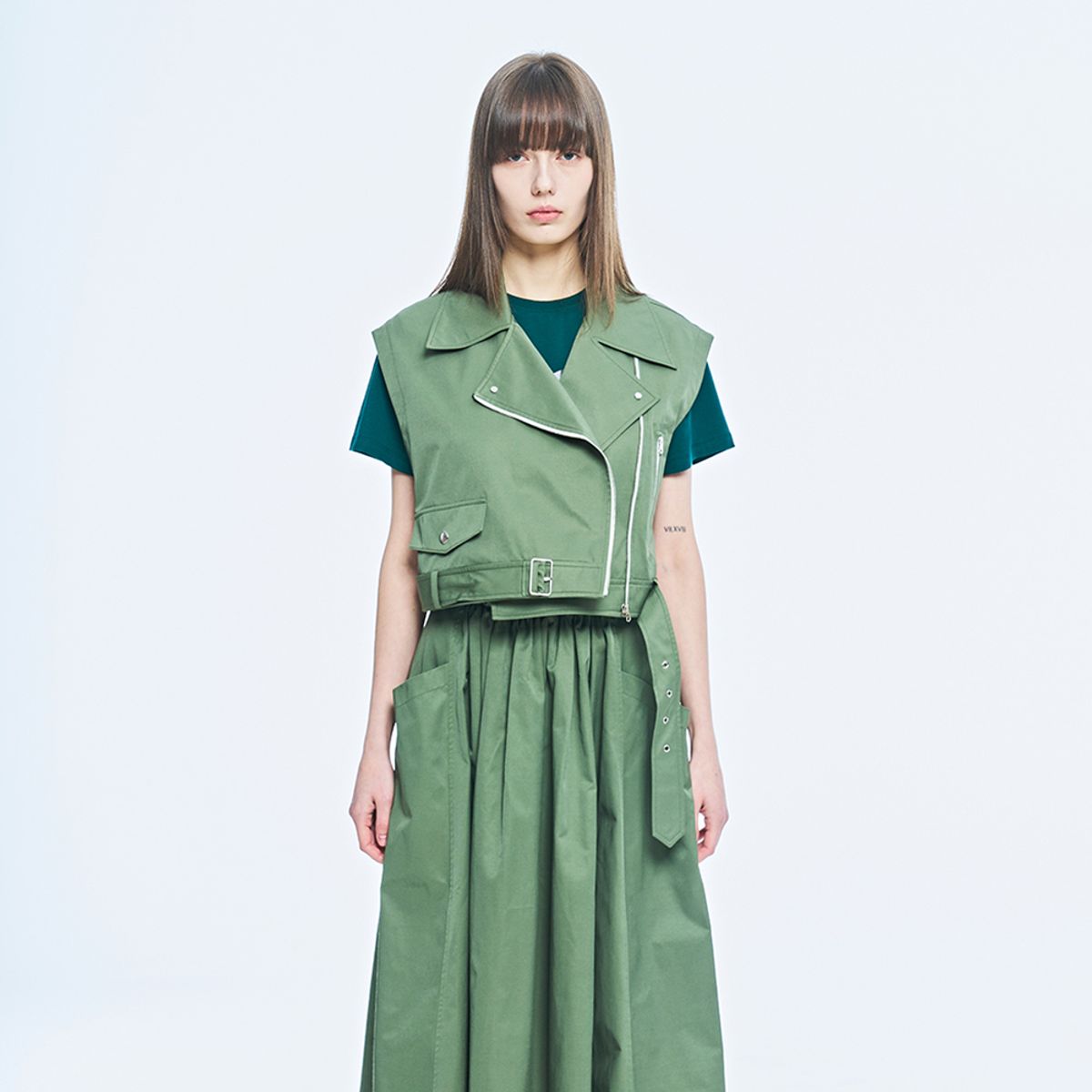 퍼블리카엑스(PUBLICKA X) IRINA RIDER VEST KHAKI