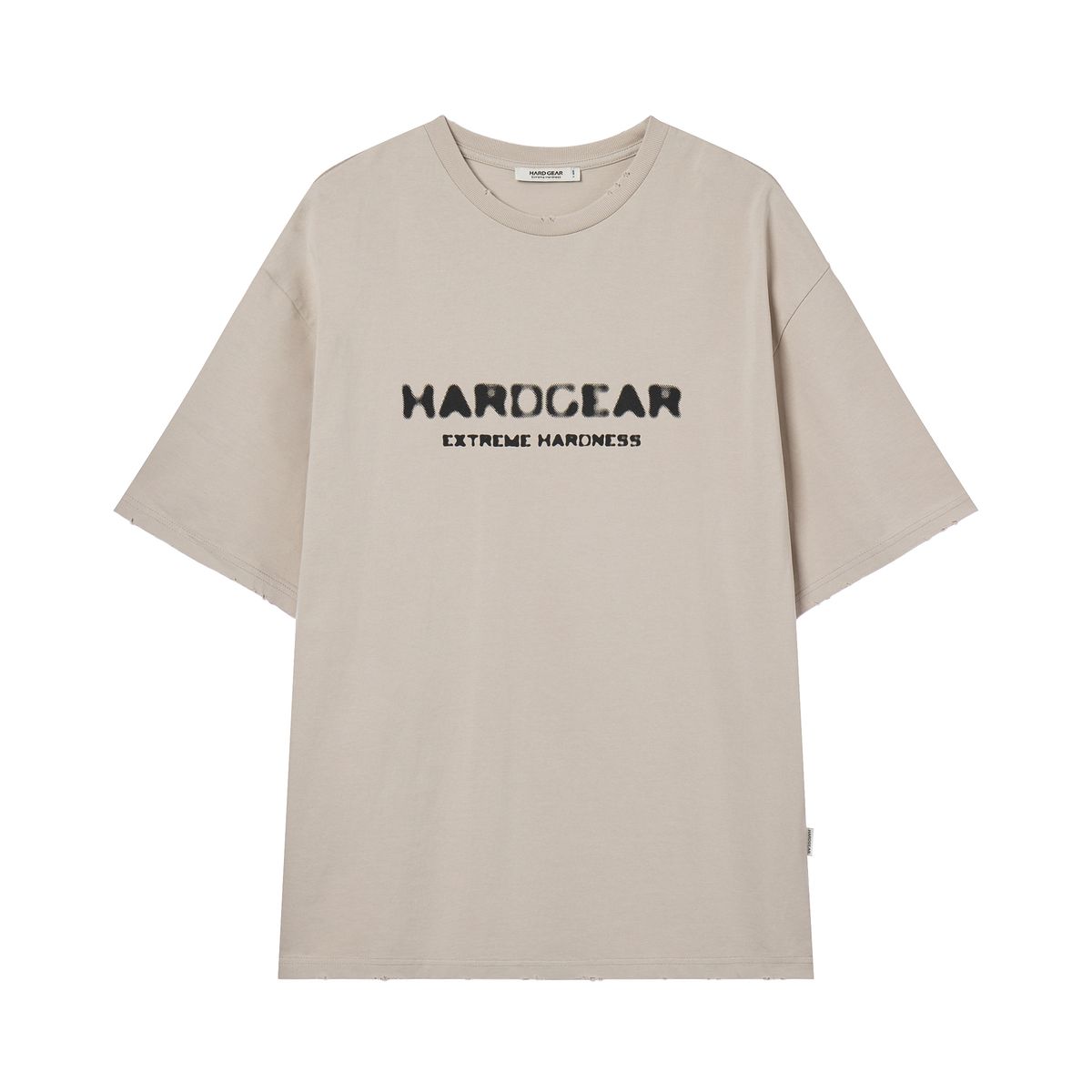 하드기어 어패럴(HARDGEAR APPAREL) 디스트레스드 로고티 베이지