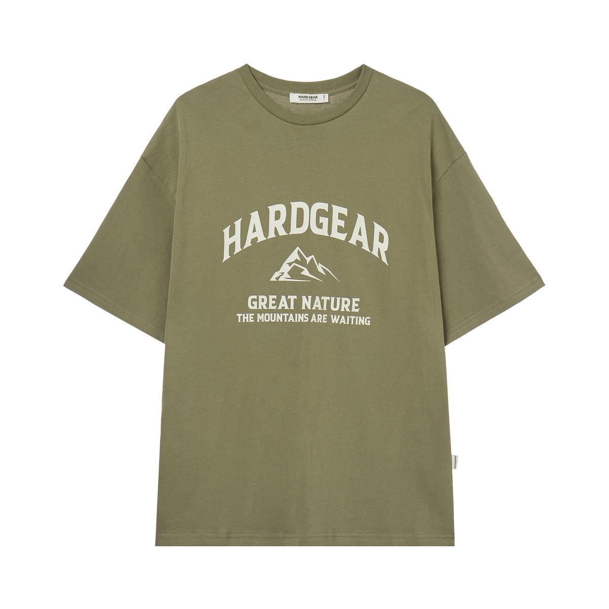 하드기어 어패럴(HARDGEAR APPAREL) 마운틴 로고 티 카키