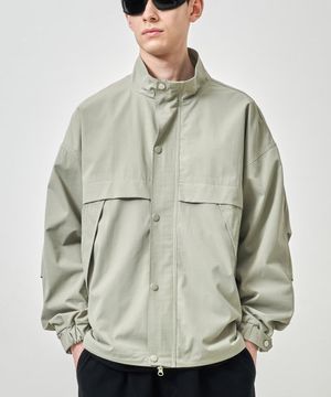 멀티 집업 자켓 애쉬 카키
