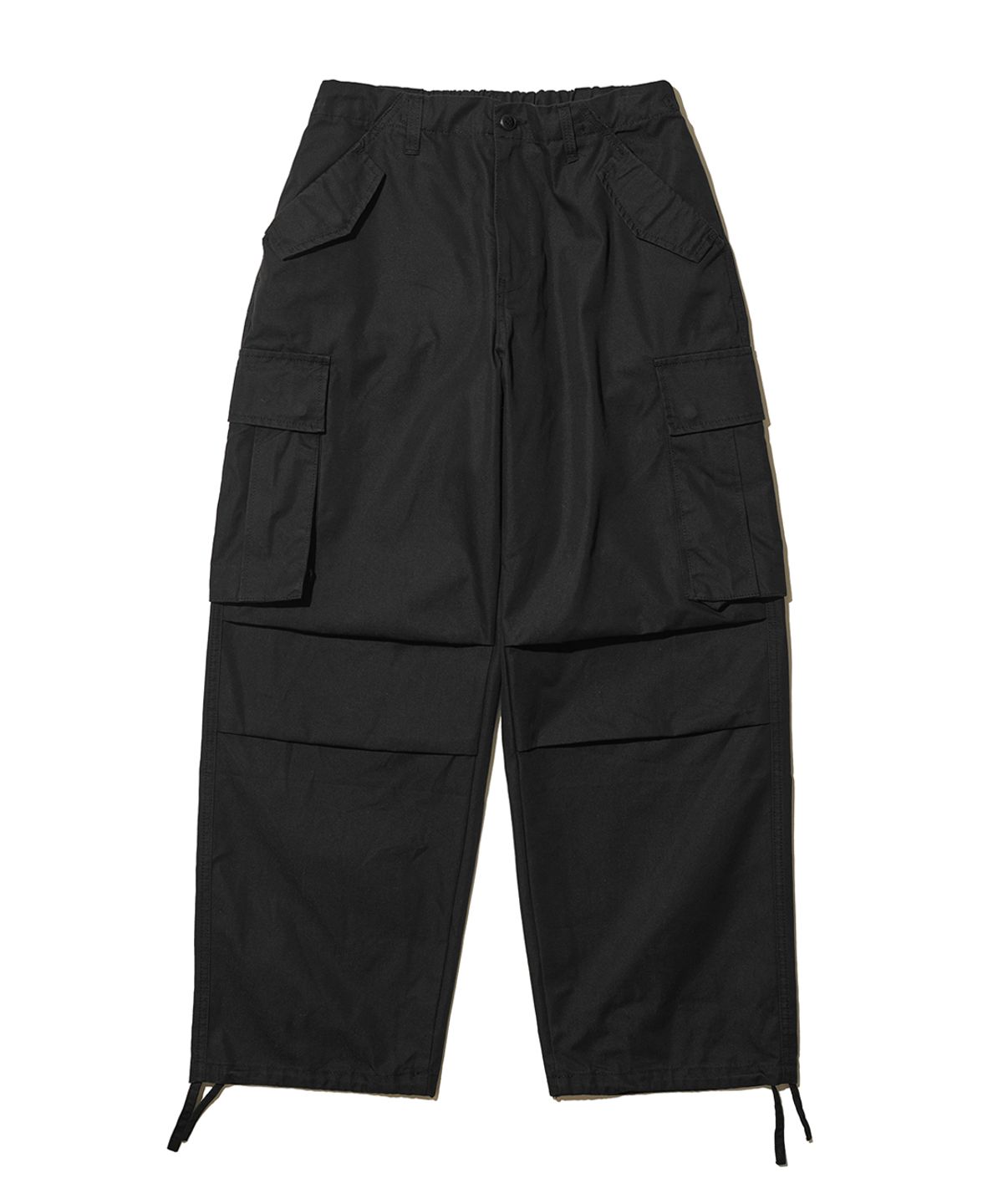 빅유니온(BIG UNION) PLEATED CARGO PANTS / BLACK