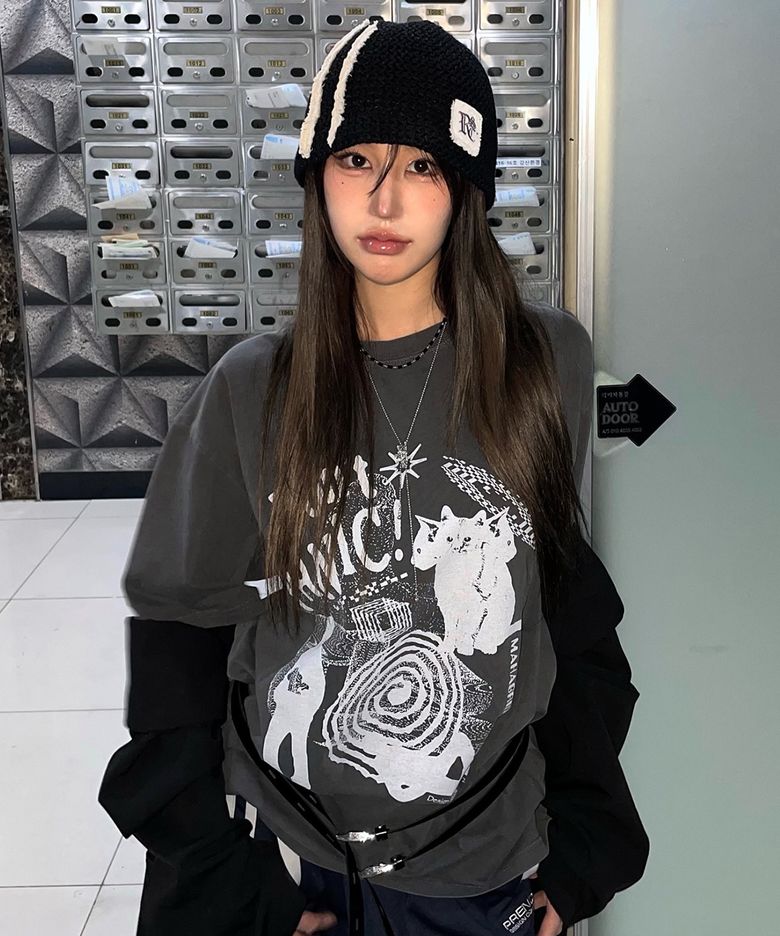 DON’T PANIC PIGMENT TEE CHARCOAL(MG2DMMT505A)
