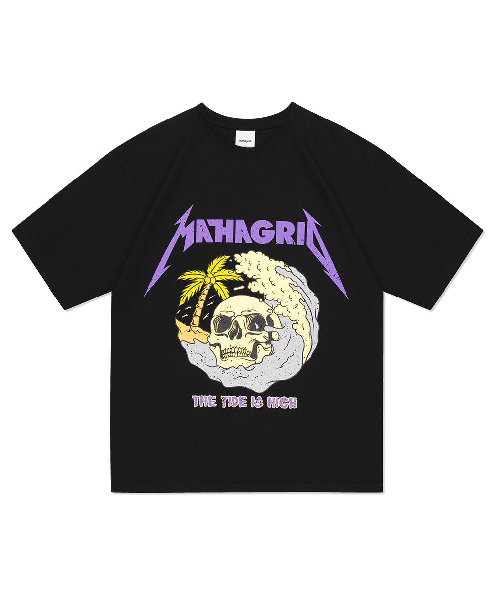【mahagrid】23SS★ SKULL WAVE TEE MUSINSA | MAHAGRID SKULL WAVE TEE BLACK(MG2DMMT516A)