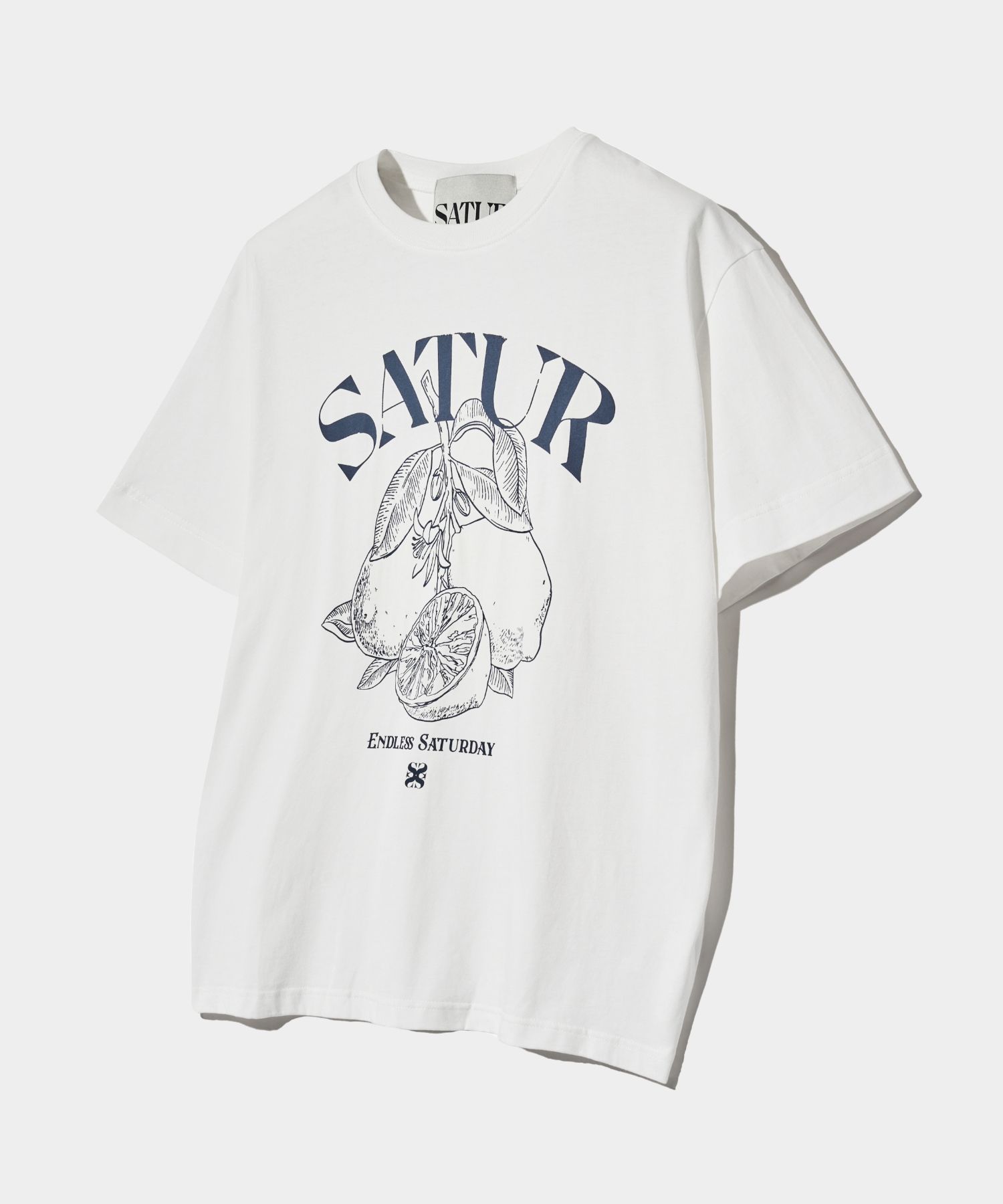 【新品未着用】SATUR Short Sleeve T-Shirt Ivory MUSINSA公式 | SATUR Capri Citron Drawing Summer Graphic