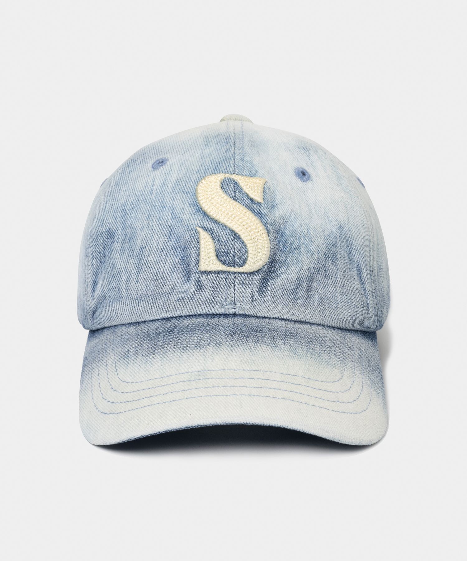 MUSINSA公式 | SATUR Vintage Casual Ball Cap Washed Blue
