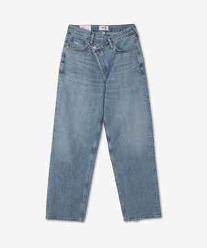 크리스 크로스 데님 팬츠 - 에터 / A097B983ETER