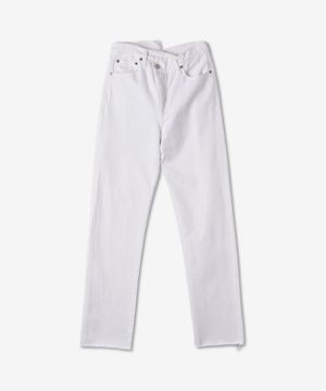 크리스 크로스 데님 팬츠 - 화이트 / A90371183ELMNT