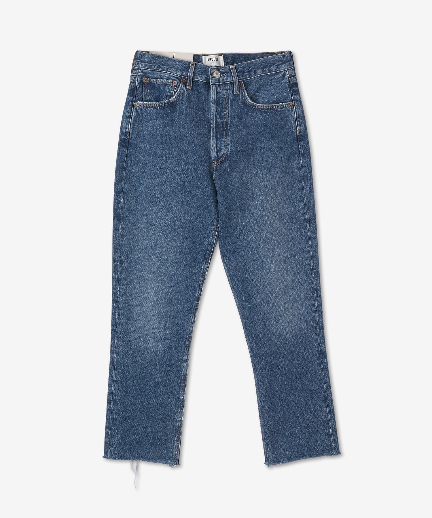 パンツ AGOLDE Riley Crop Straight Denim Pants Indigo A056B1371SPHER MUSINSA | AGOLDE Riley Cropped Straight Denim Pants - Indigo