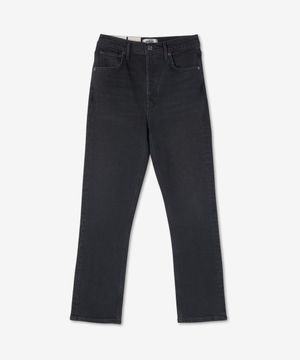 라일리 하이 라이즈 스트레이트 데님 팬츠 - 블랙 / A0561286PNRMC