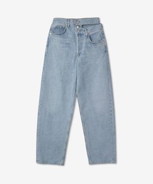 브로큰 웨이스트밴드 데님 팬츠 - 사이드라인 / A90451141SDELN