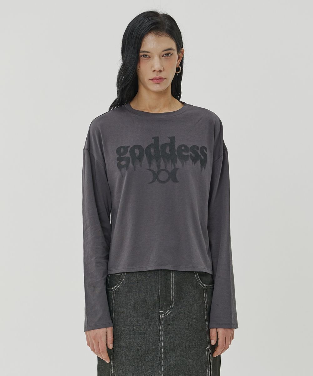 【MAISON MINED】23SS★ (W) MELT THE LONG SLEEVE MUSINSA | MAISON MINED (W) MELT THE LONG SLEEVE - D/GREY