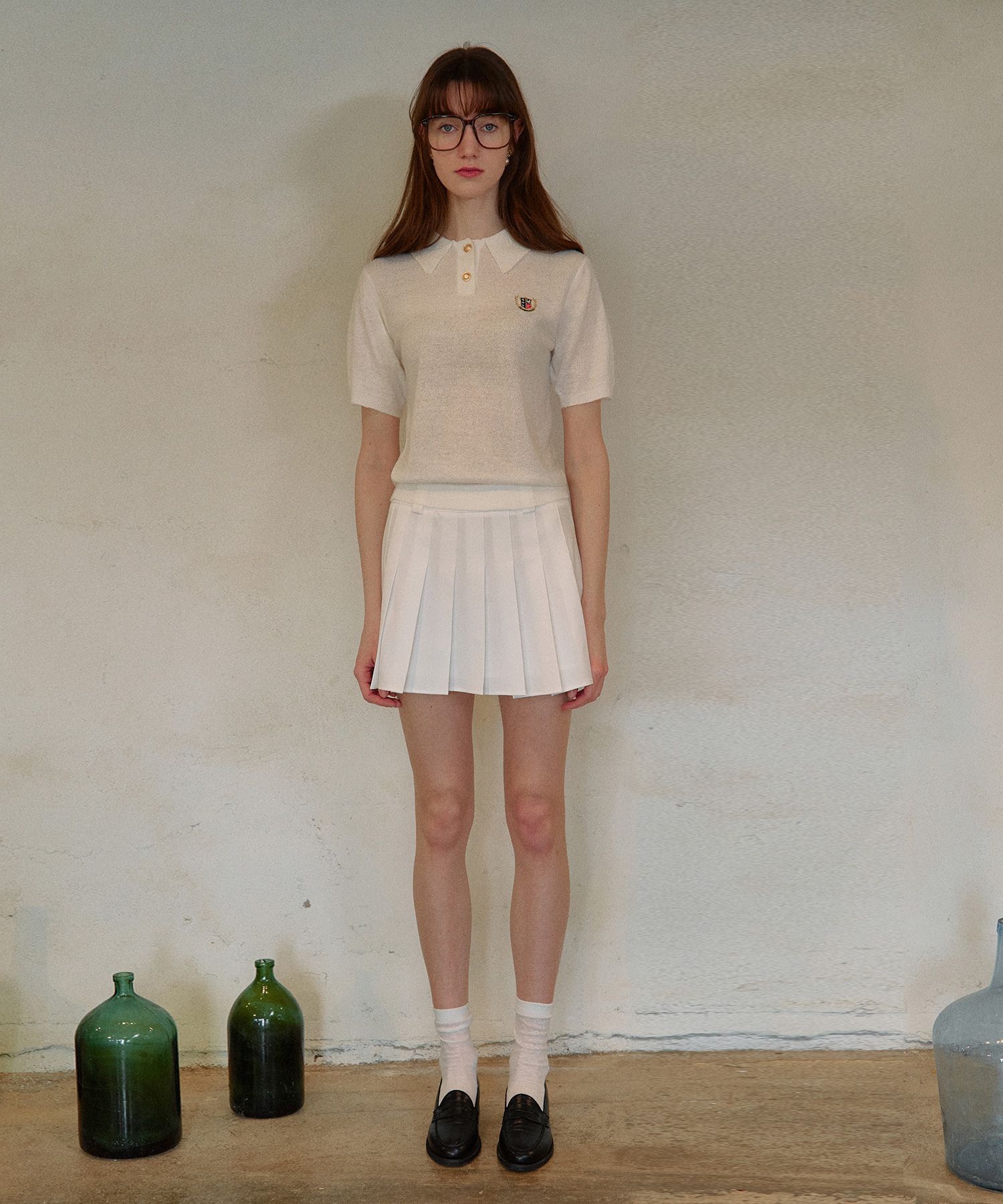 ROLAROLA★大人気★ROLA PLEATS MINI SKIRT_2色 MUSINSA | ROLAROLA PLEATS MINI SKIRT WHITE