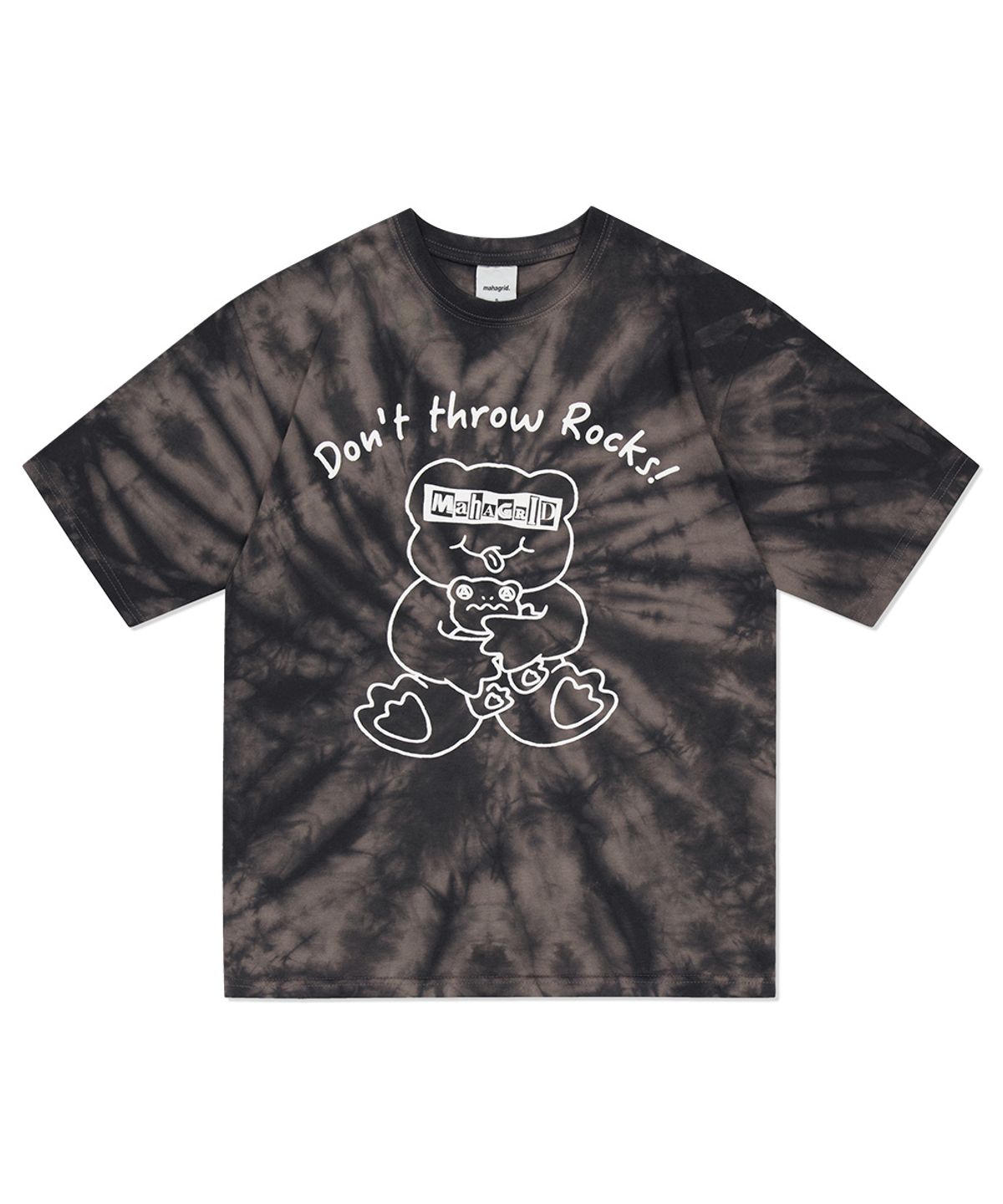 마하그리드(MAHAGRID) BLIND EYES TIE DYE TEE BLACK(MG2DMMT532A)