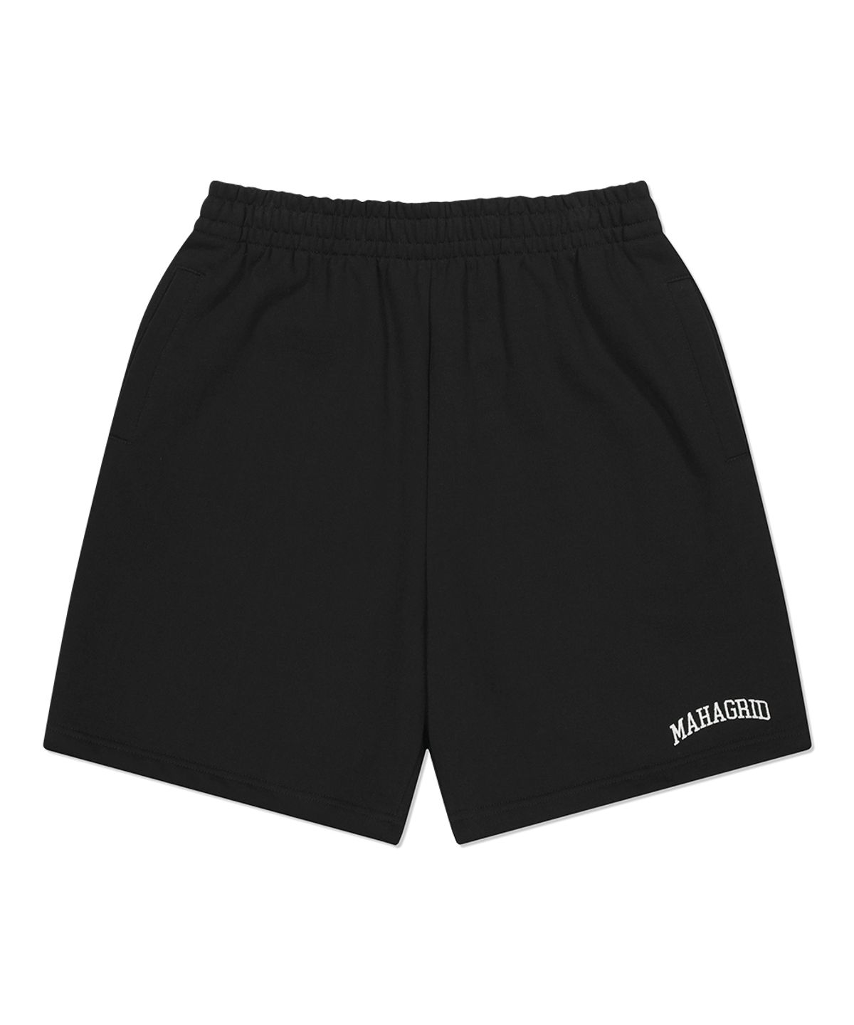 마하그리드(MAHAGRID) VARSITY LOGO SWEAT SHORT BLACK(MG2FMMPA04A)