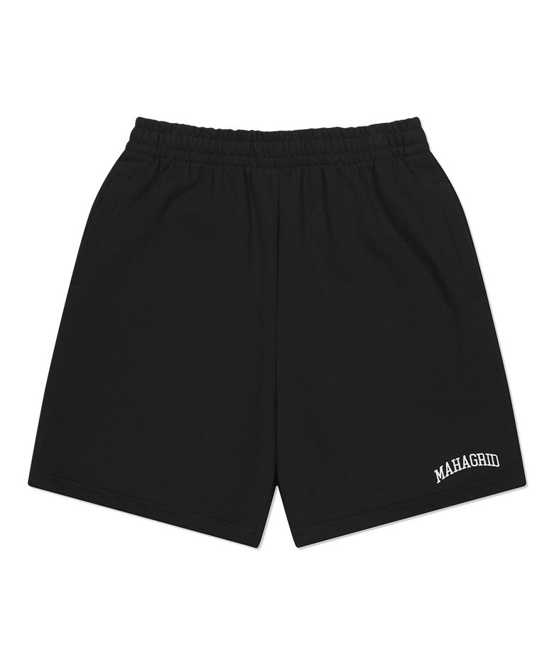 VARSITY LOGO SWEAT SHORT BLACK(MG2FMMPA04A)