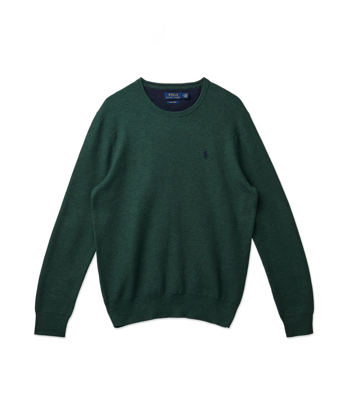 폴로 랄프 로렌(POLO RALPH LAUREN) 코튼 크루넥 스웨터 - 그린