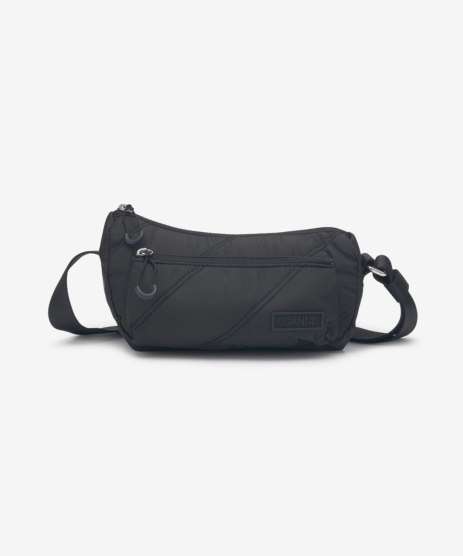 ■Ganni■ Quilted Recycle Tech Small Baguette Shoulder Bag B 14013127-2035015170925799.jpg