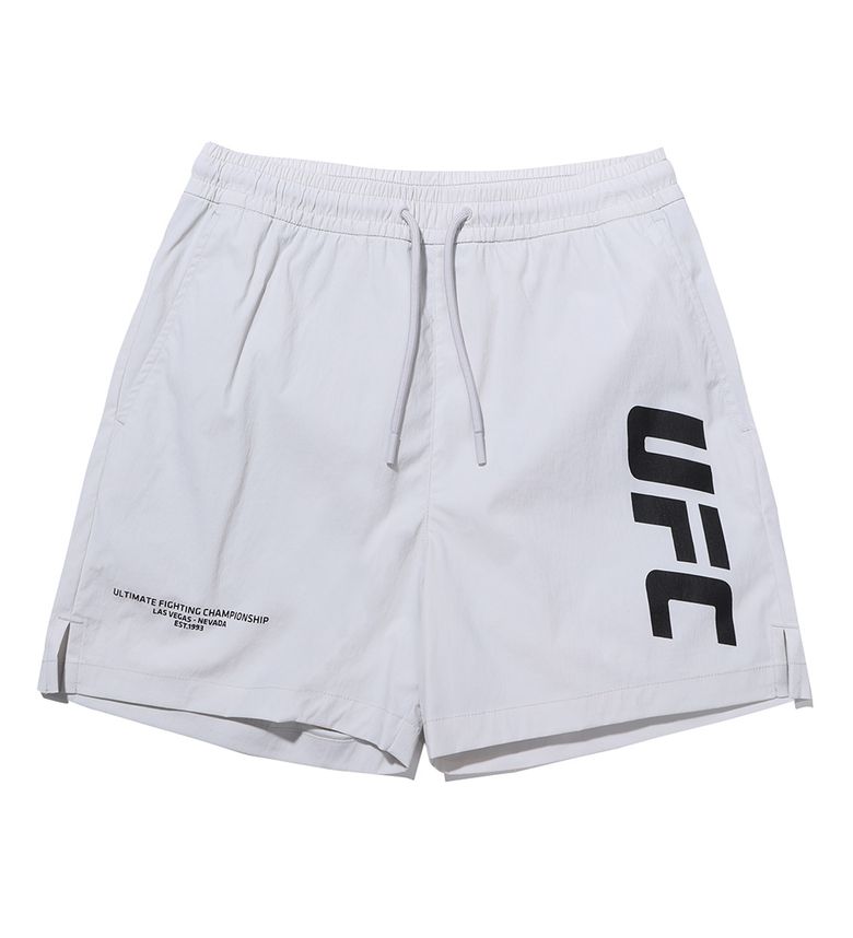 UFC 에센셜 빅로고 릴렉스핏 숏 팬츠 라이트그레이 U2SPU2314LG