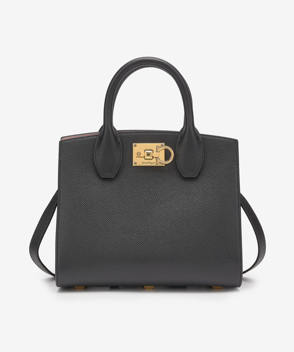 페라가모(SALVATORE FERRAGAMO) 스튜디오 박스 토트백 - 블랙 / 211424750036