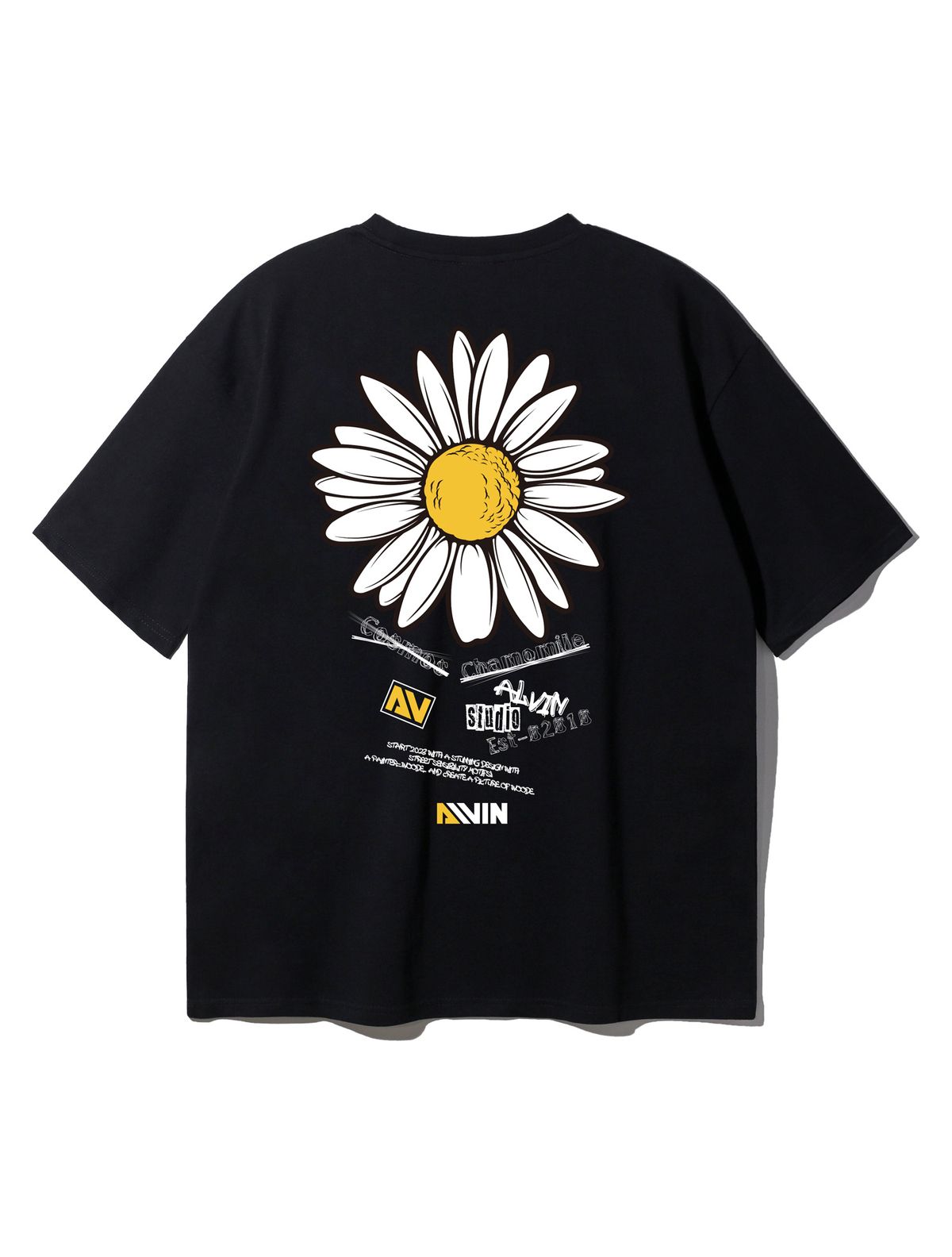 앨빈클로(ALVINCLO) 카모마일 오버핏 반팔티 AST4831 (2 COLOR)