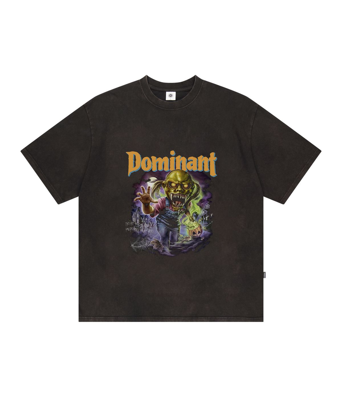 도미넌트(DOMINANT) Vintage Washing  Goosebumps Tee Black
