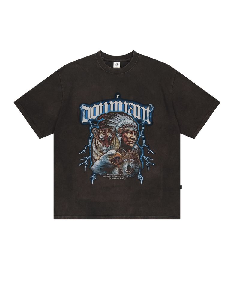 Vintage Washing  Vision Tee Black