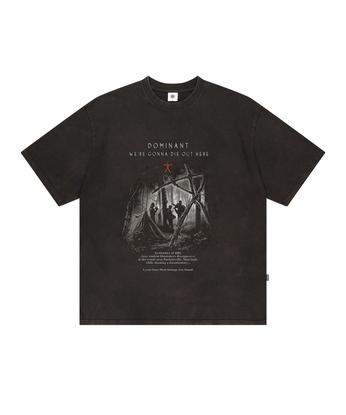 도미넌트(DOMINANT) Vintage Washing  Blair Tee Black