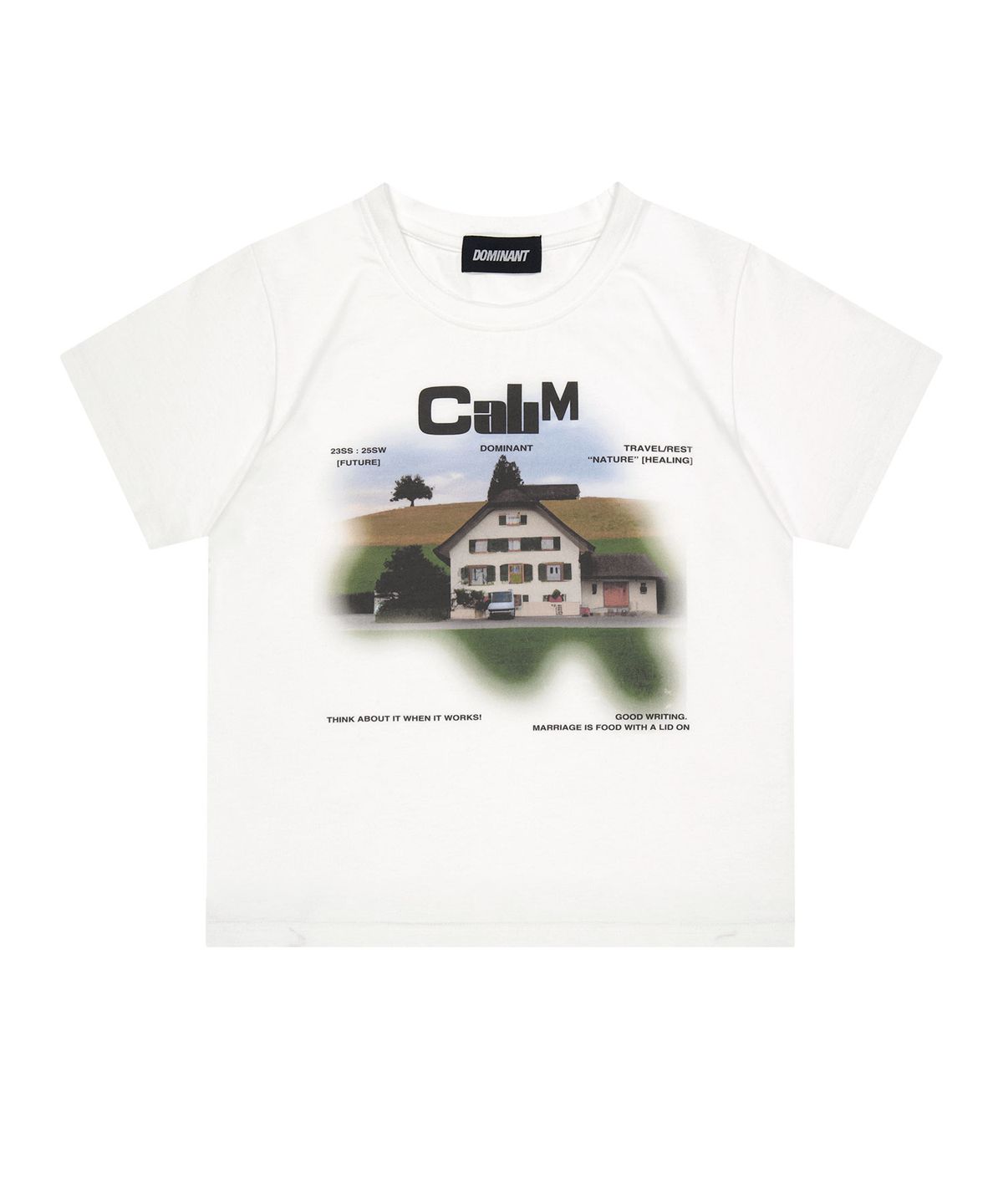 도미넌트(DOMINANT) Calm Crop Tee White