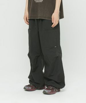 Double Pocket Wide Pants Black