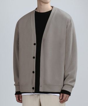 GAFF TEX CARDIGAN (MUD BEIGE)