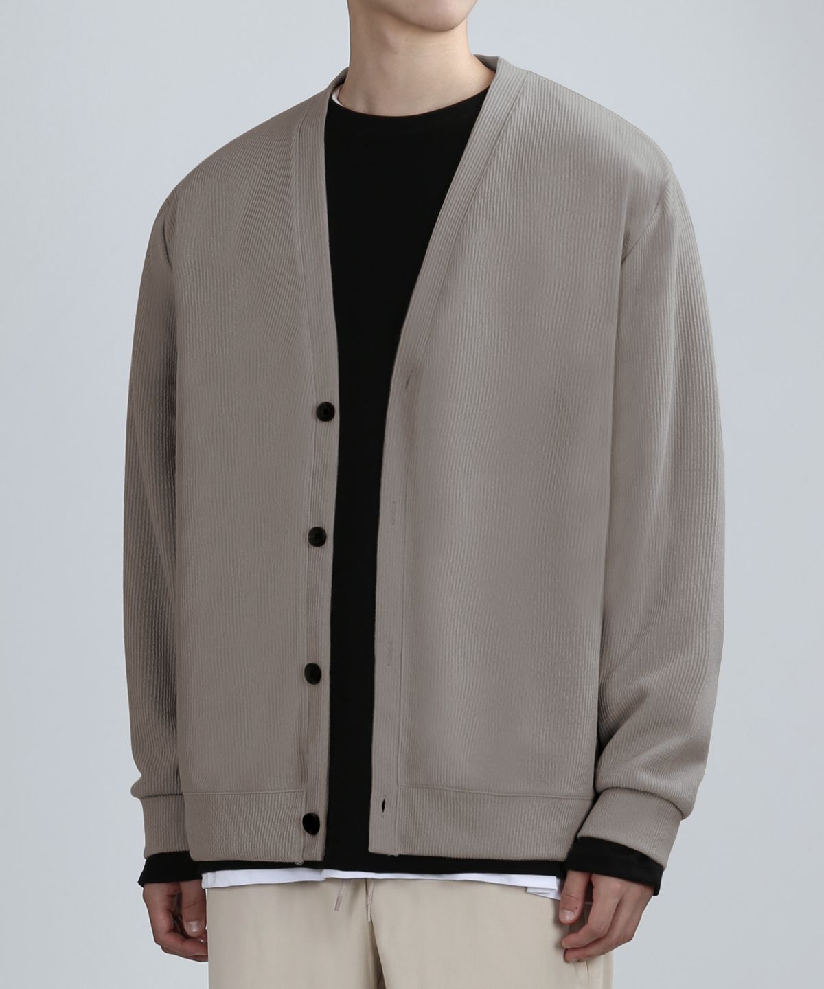 베리베인(VERYVAIN) GAFF TEX CARDIGAN (MUD BEIGE)