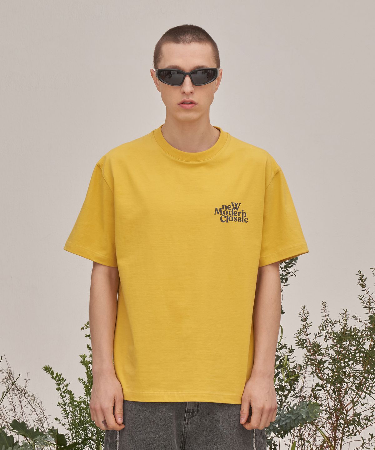 더블유엠씨(WMC) 뉴 모던 클래식 티셔츠_YELLOW