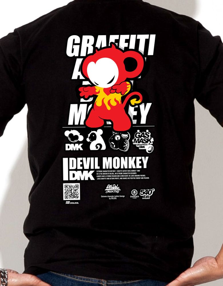 DMK_T-shirts_71 그래피티 아티스트 데빌몽키 dmk 캐릭터 그래픽 티셔츠 반팔티